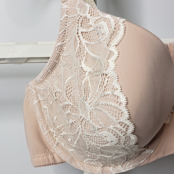Perfects Perfectly Australian Balconette Padded Underwire Lace Sparkles Bra 38 C - Picture 4 of 13